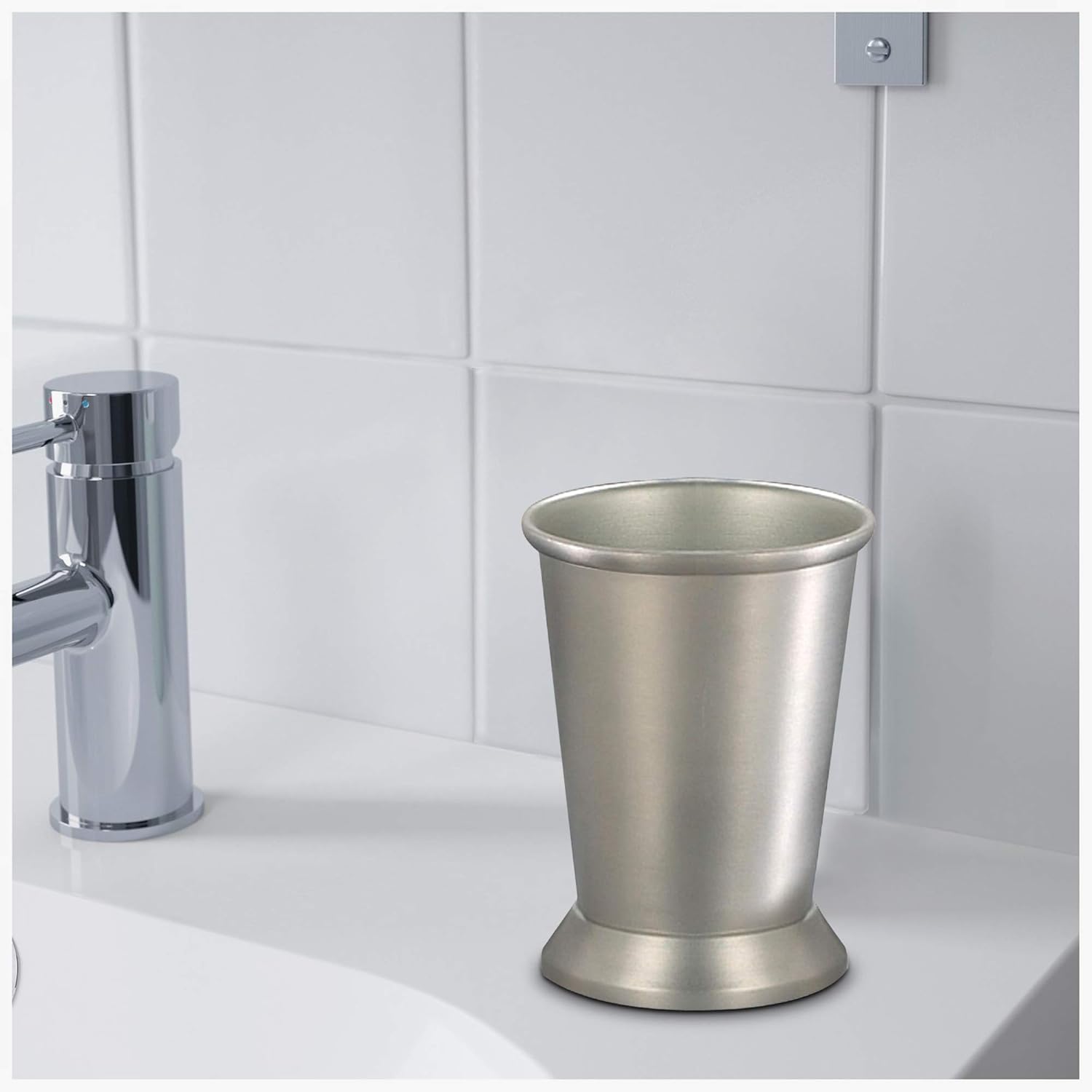 Stylish Steel Tumbler for the Bathroom