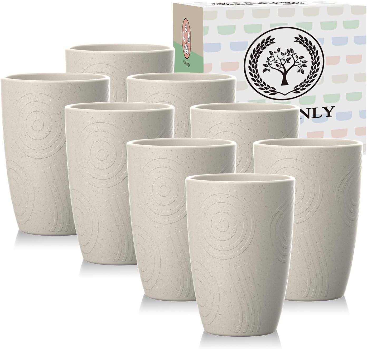 Eco-Friendly Wheat Straw Cups - Durable Safe