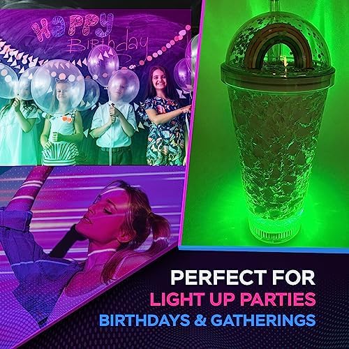 Unicorn LED Light Up Cup with Straw 16oz