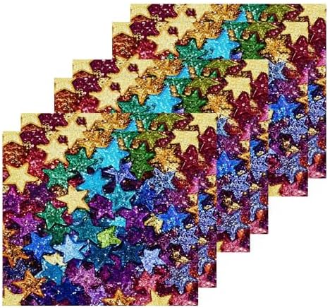 Xiuga Rainbow Colors Star Washcloth Set