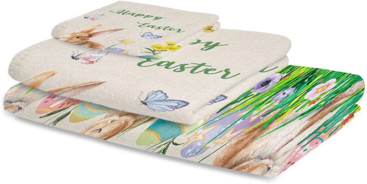 Easter-Themed bath towel set with soft and absorbent towels