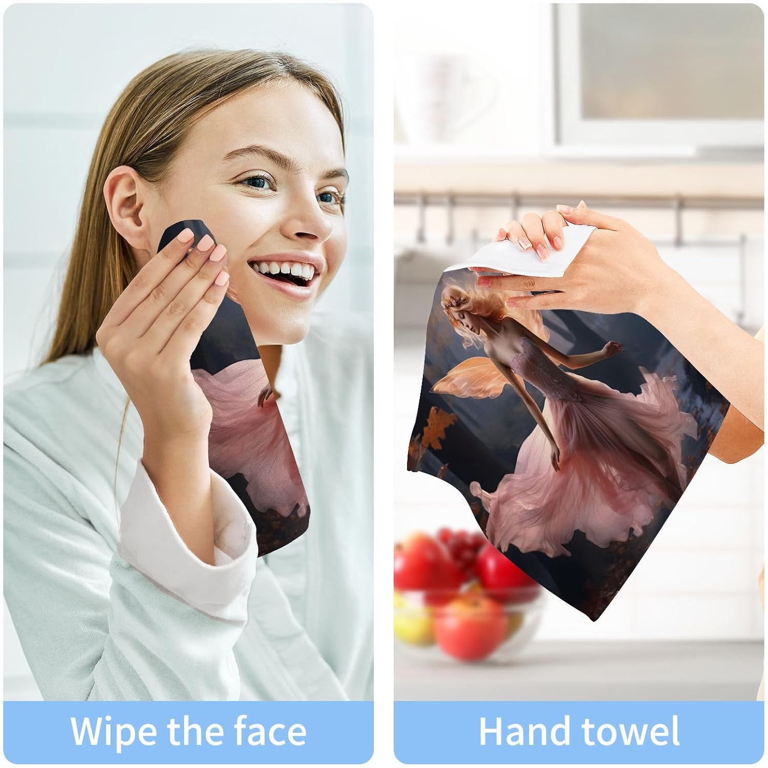 Perfect 2P Soft Reusable Felted Washcloth