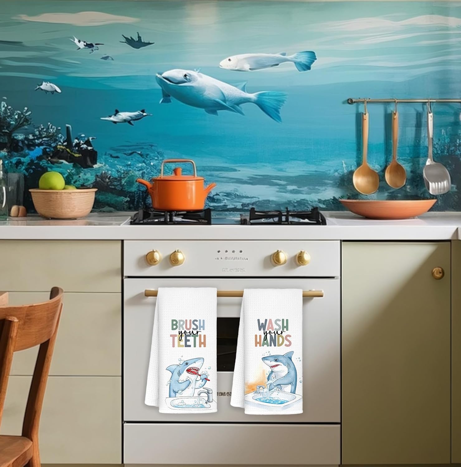 Ample Shark Bathroom Towels