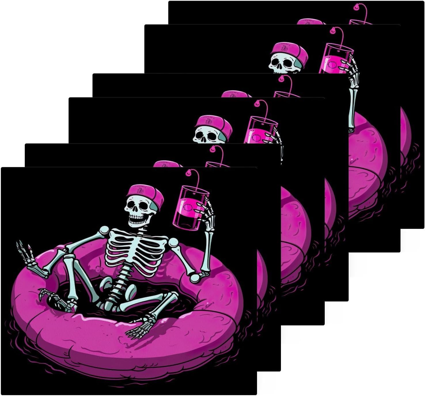 Skeleton Washcloths - Soft Absorbent Reusable Face Towels