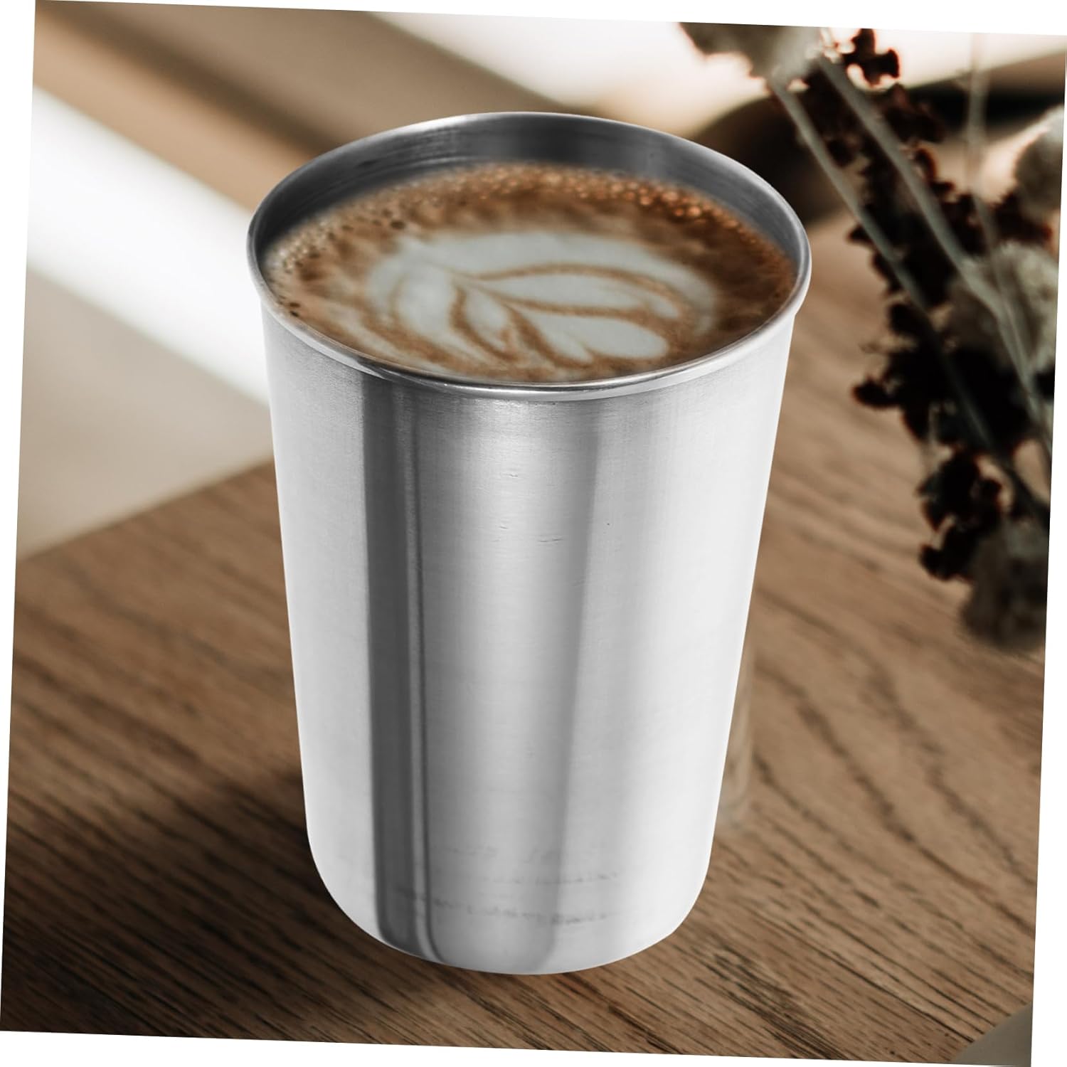 Stainless Steel Tumbler Silver Travel-friendly