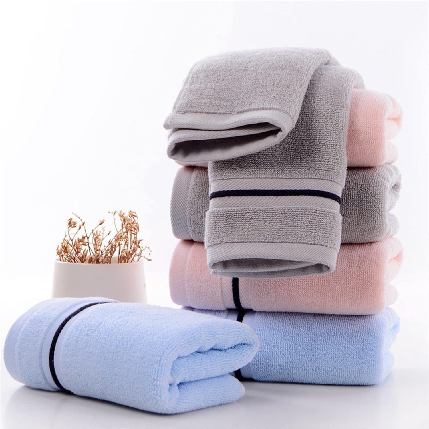 Bath Kitchen Essentials Soft Reusable Washcloths Grey