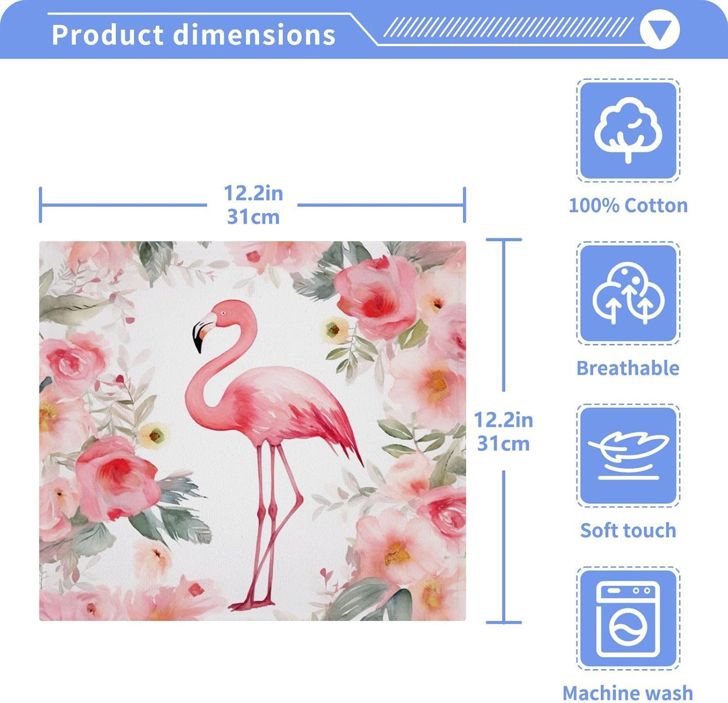 Pink Flamingo Washcloth Set - 2-Pack