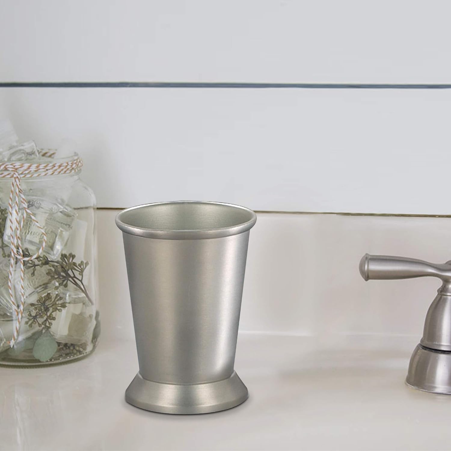 Stylish Steel Tumbler for the Bathroom