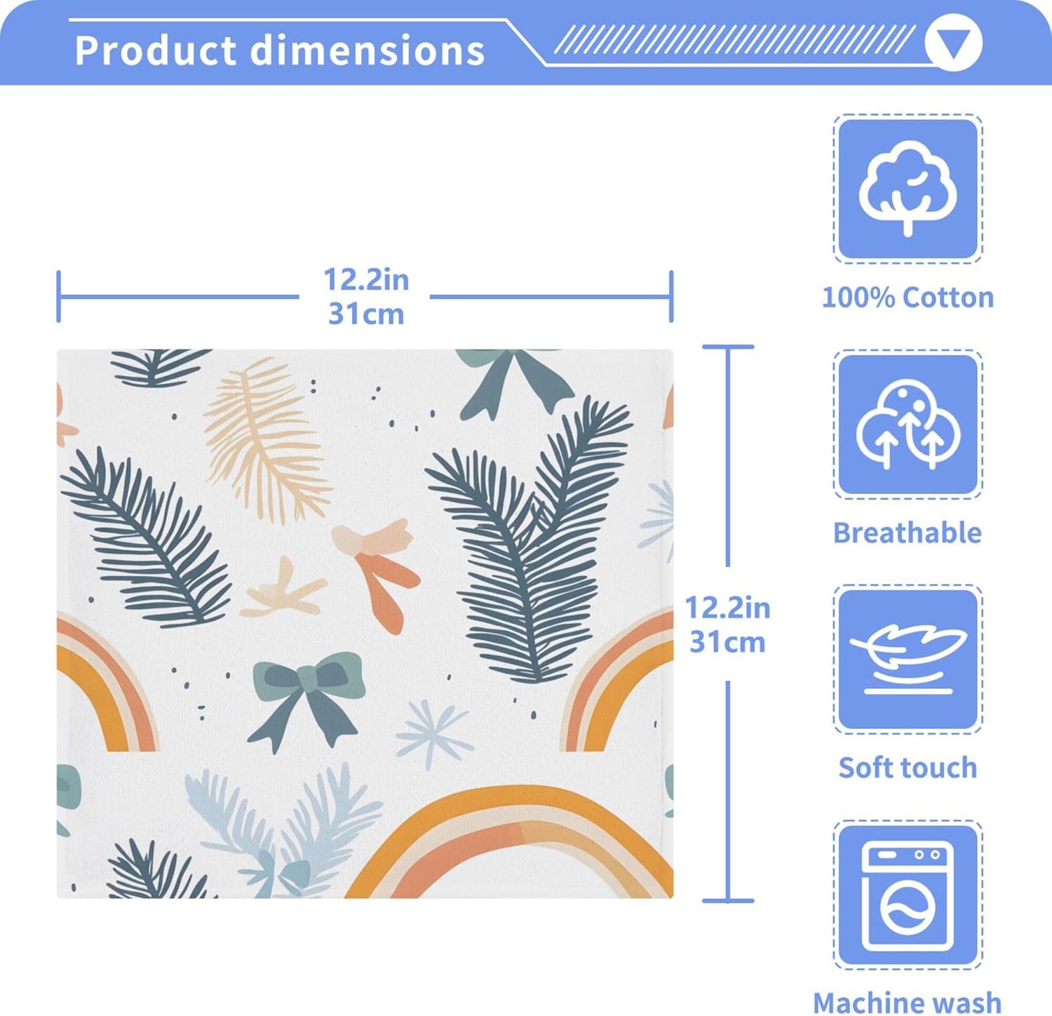 Xigua Washcloth Set Fast-Drying Hypoallergenic Perfect for Home Travel