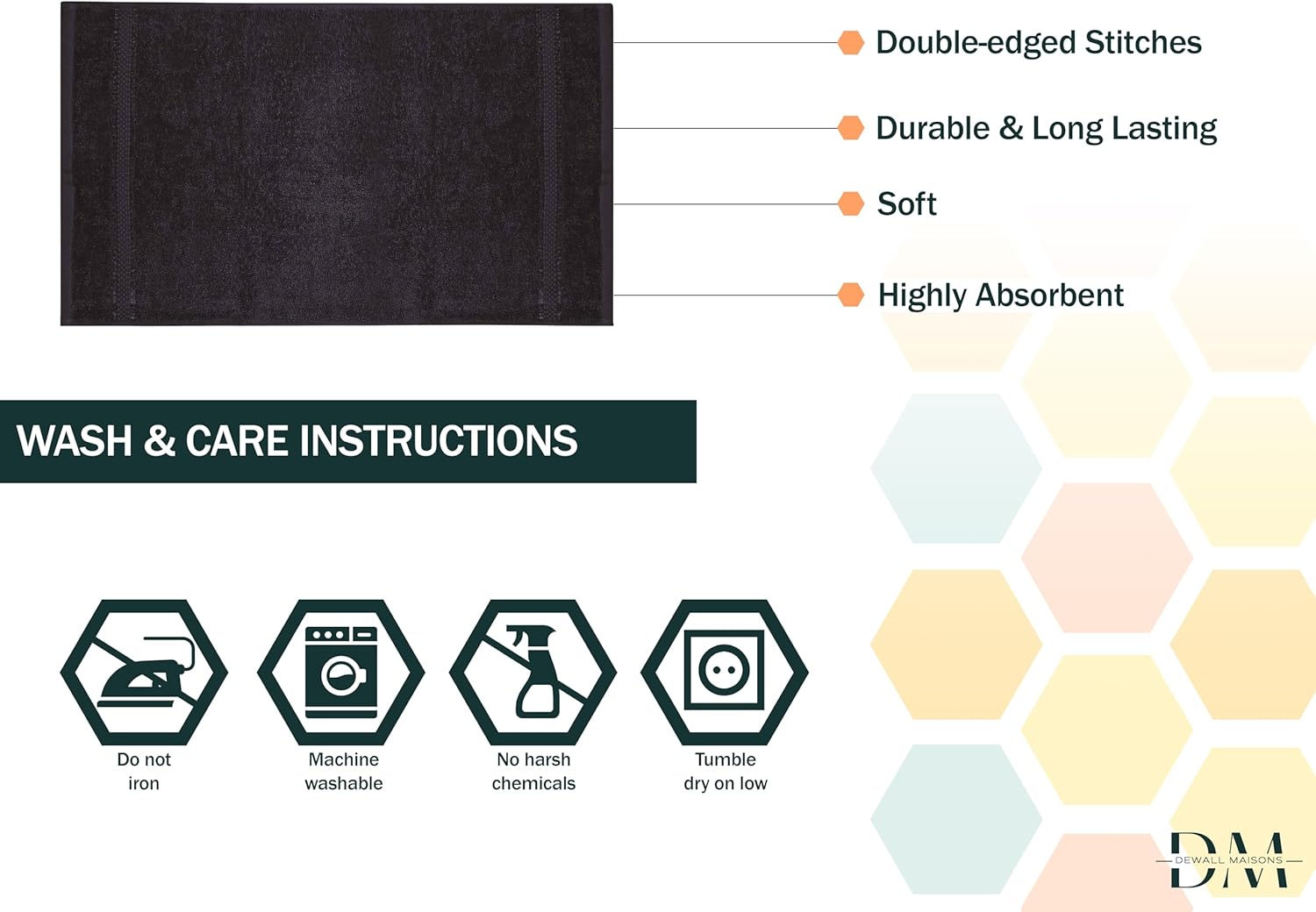 Premium 18-Piece Dark Grey Towel Set for Complete Bath Experience
