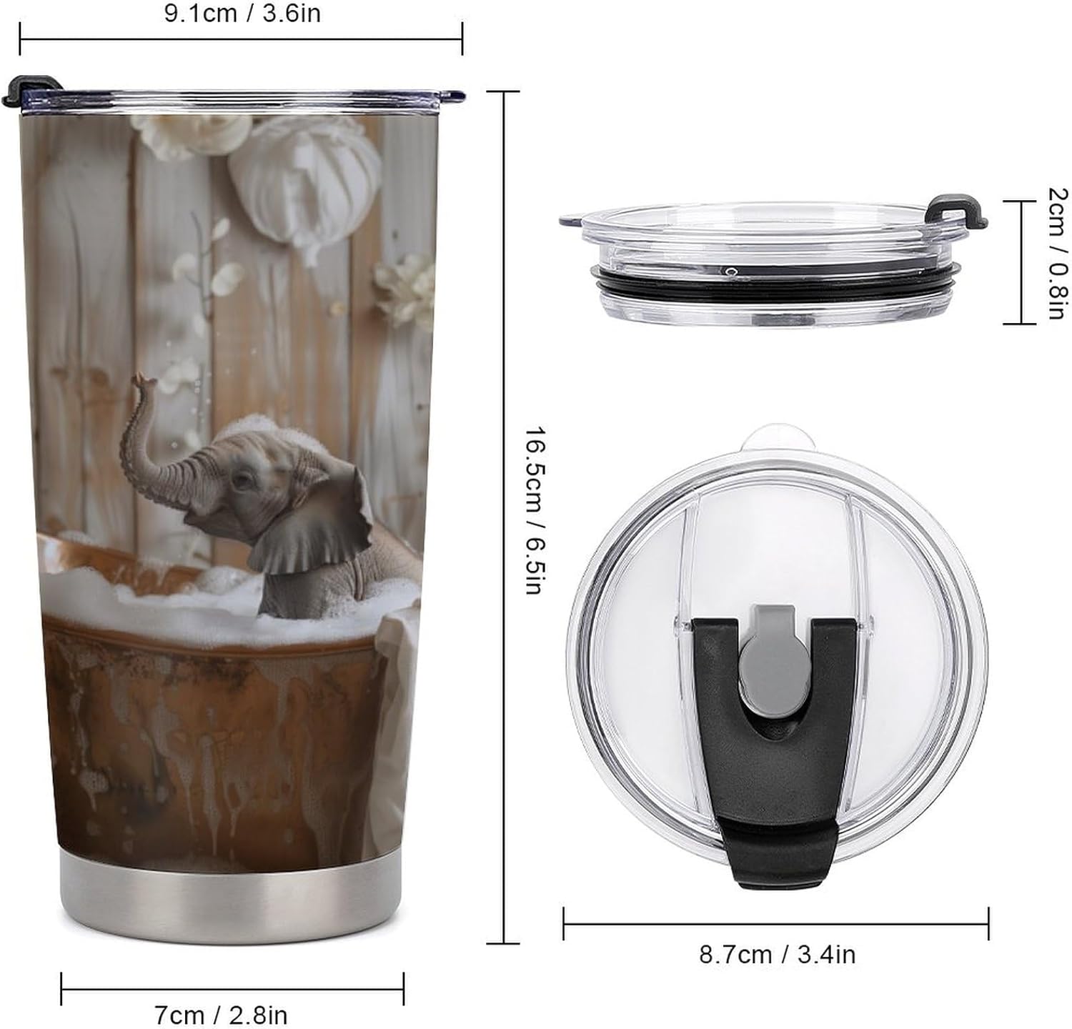 Stylish Stainless Steel Tumbler for portability CoffeeTea