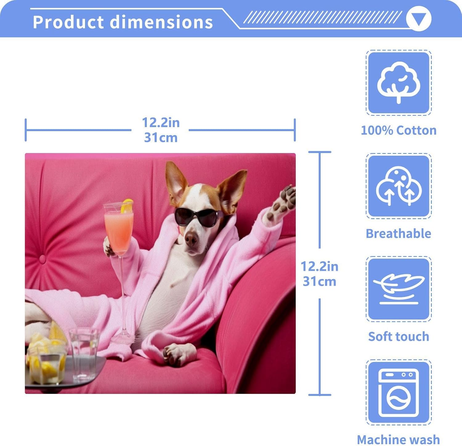 Soft Absorbent Baby Washcloths for Dogs