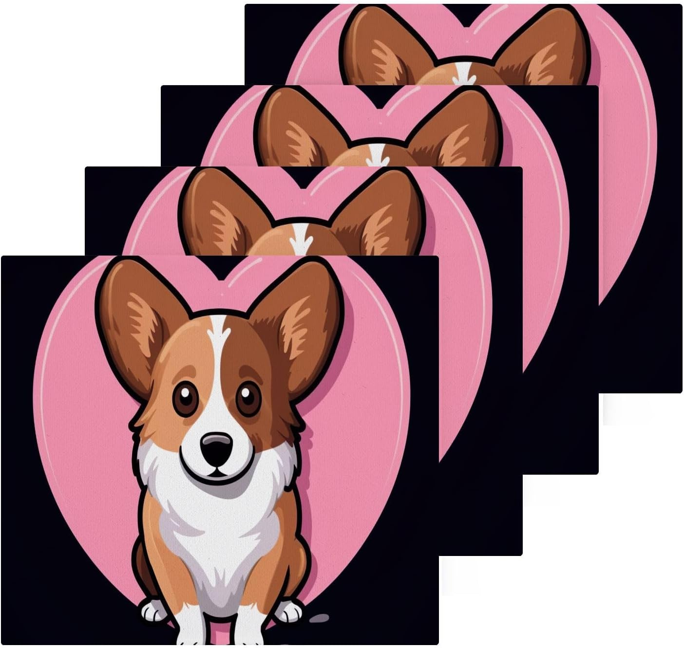 Corgi Dog Washcloth Set