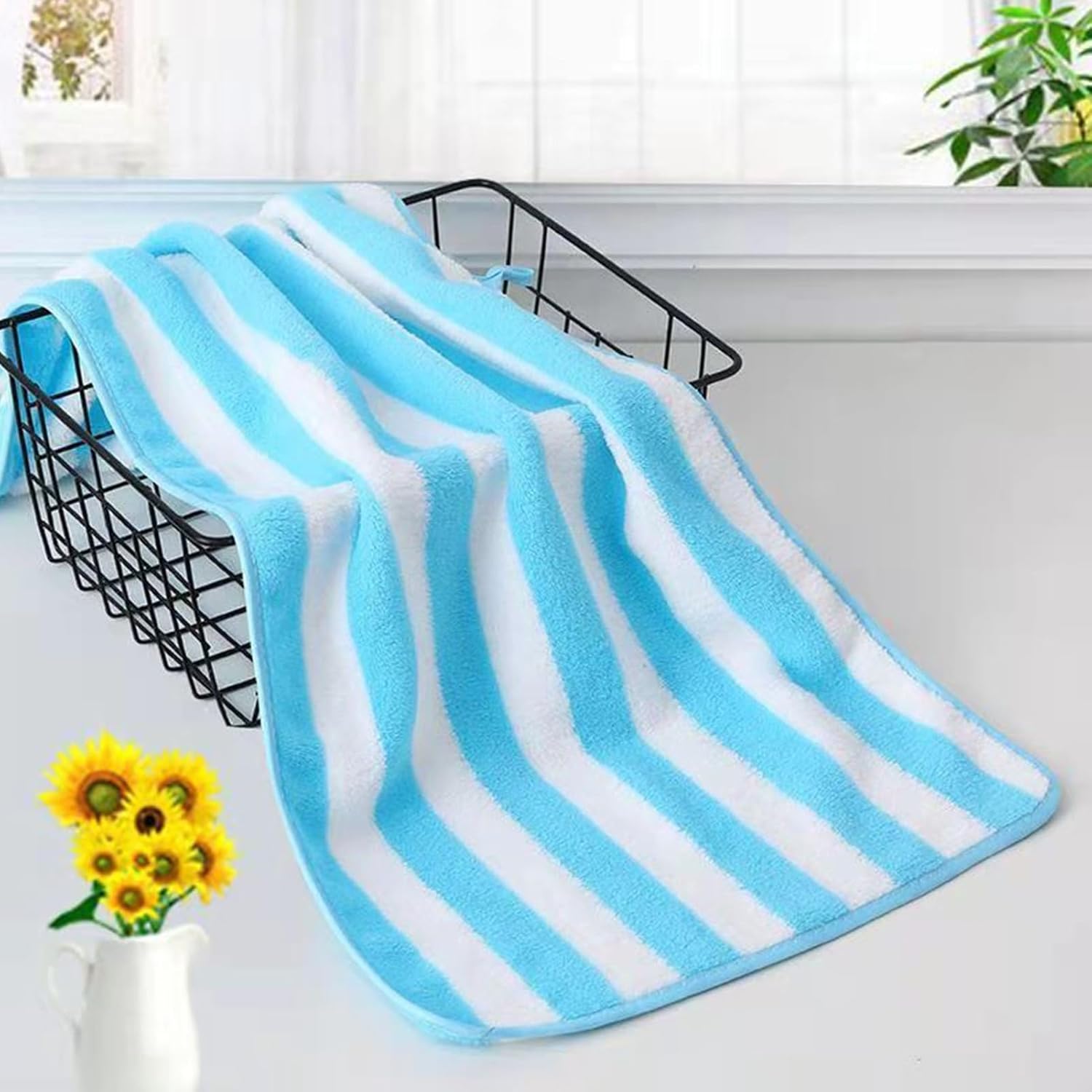 75cm x 35cm Coral Fleece Bath Towel