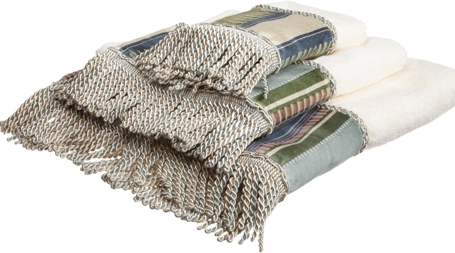 Contempo Bath Collection Three-Piece Towel Set for Relaxation