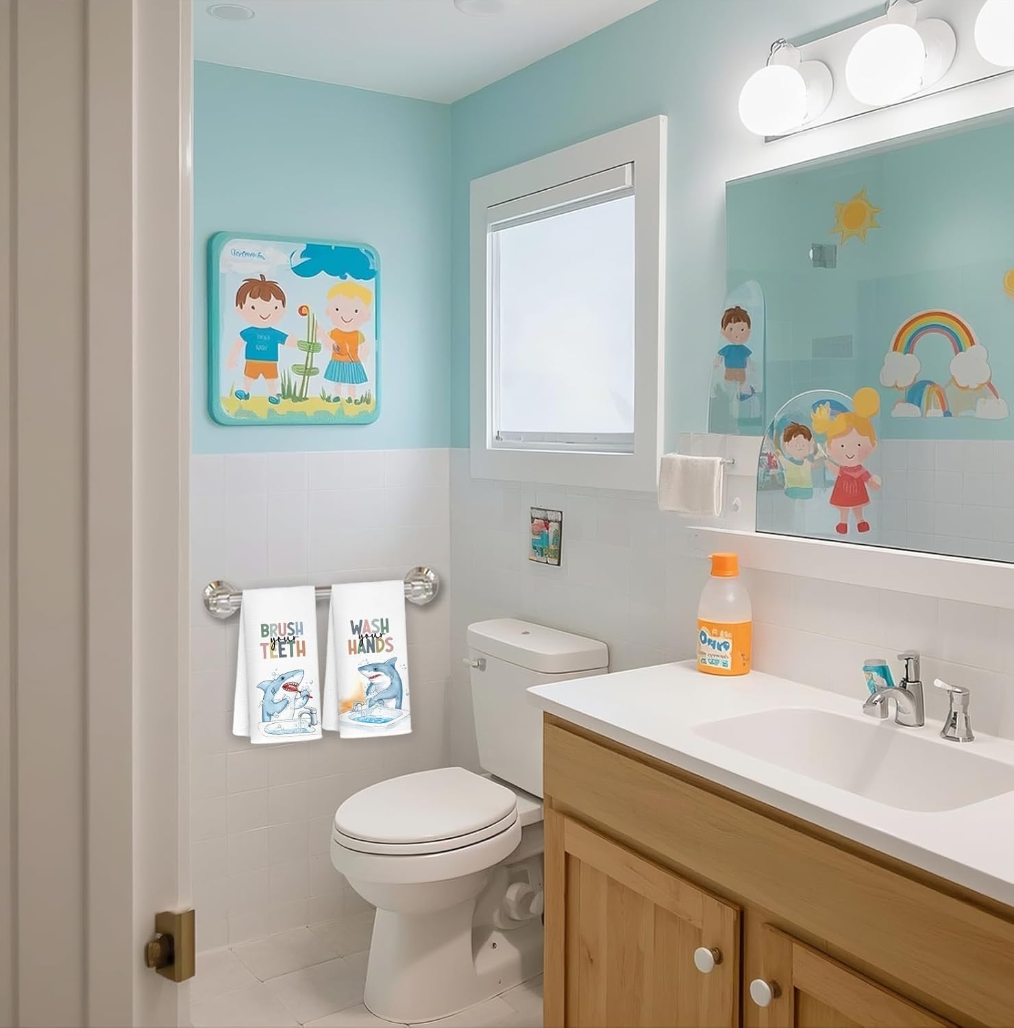 Ample Shark Bathroom Towels