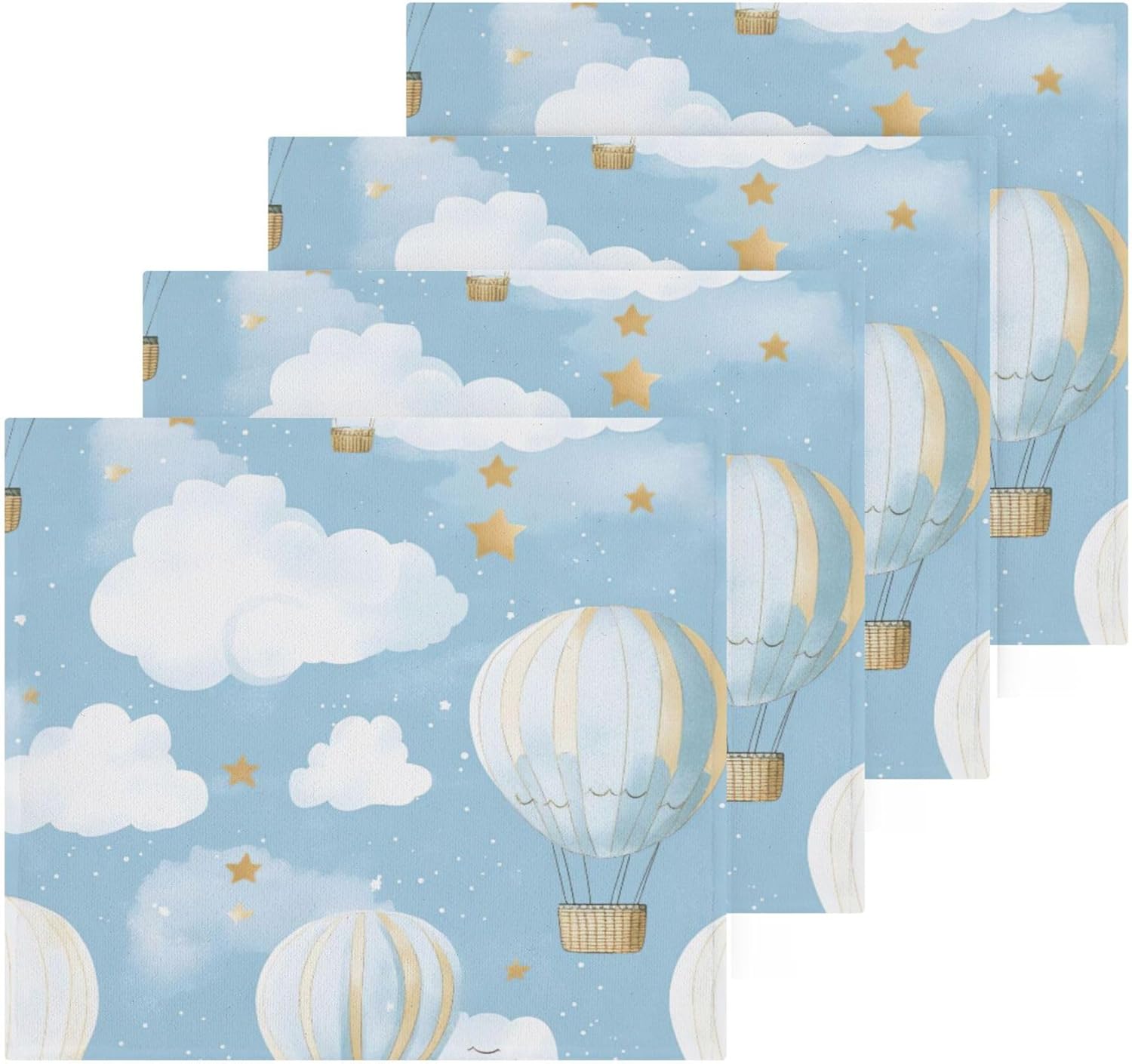 Hot Air Balloon Washcloths
