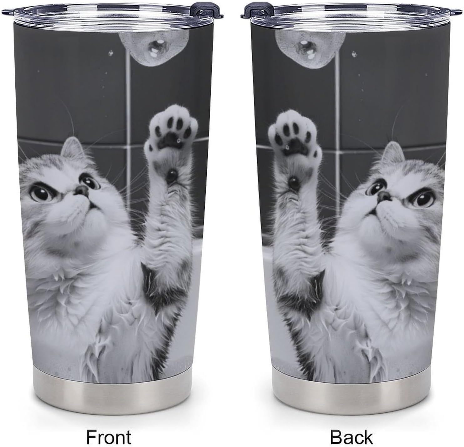 Cute Cat Insulated Stainless Steel Tumbler 20 Oz