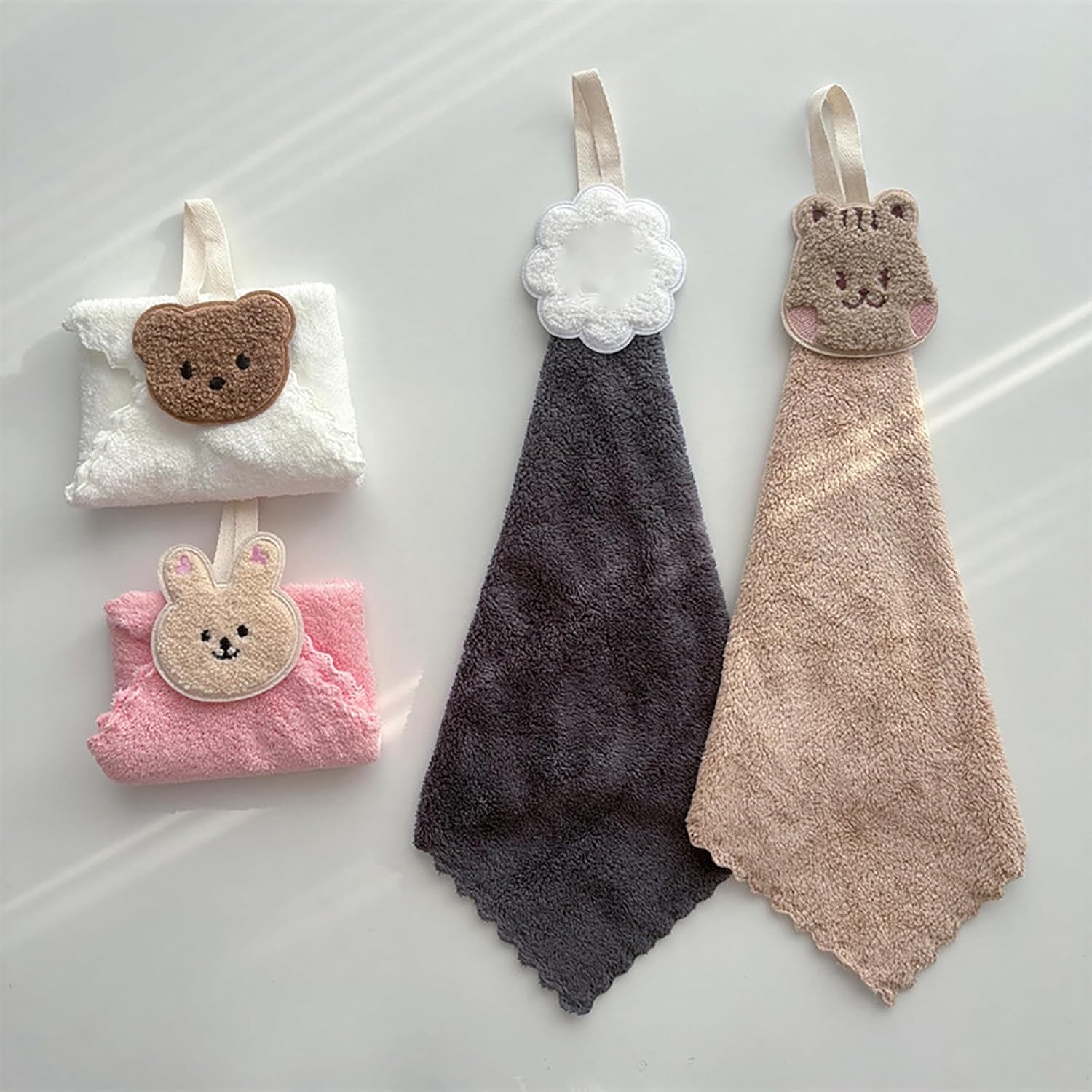Professional Soft Cartoon Bear Towel for Adults Babies 25x25cm