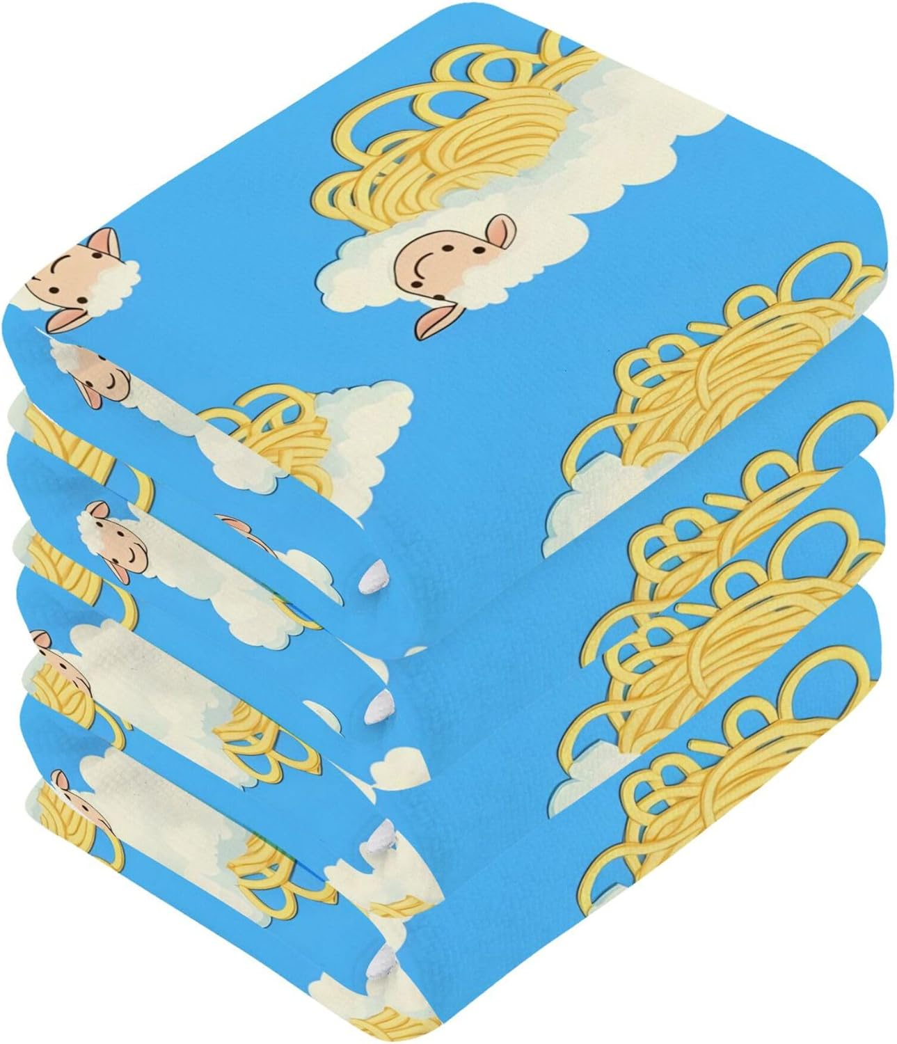 Cartoon Sheep Washcloth Set - Fast Drying Durable