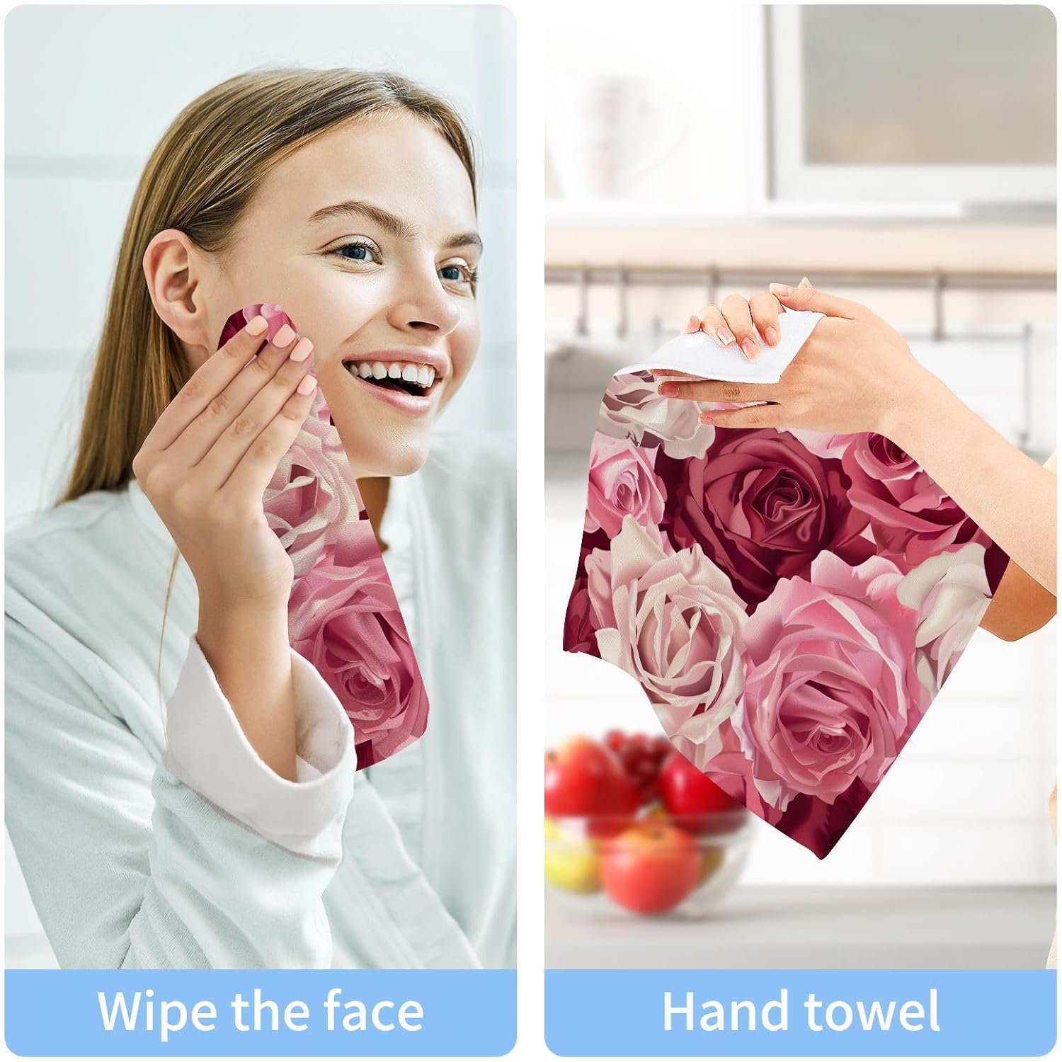 High-Quality Rose Washcloth Reusable 12x12 Towels for Baby Travel