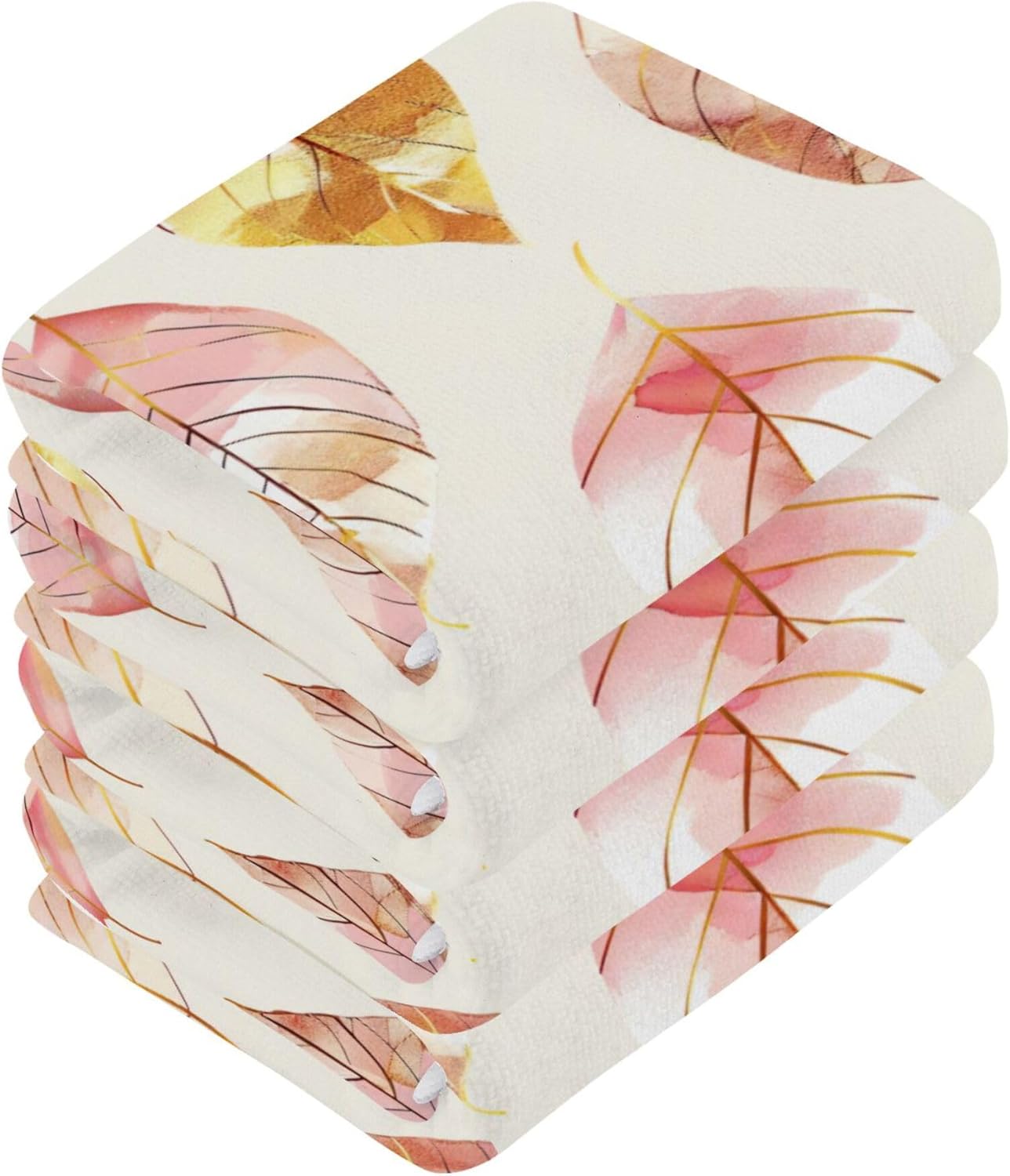 Xigua Leaves Washcloth Set for Fast Drying Effective Cleaning 2-12 x12inch