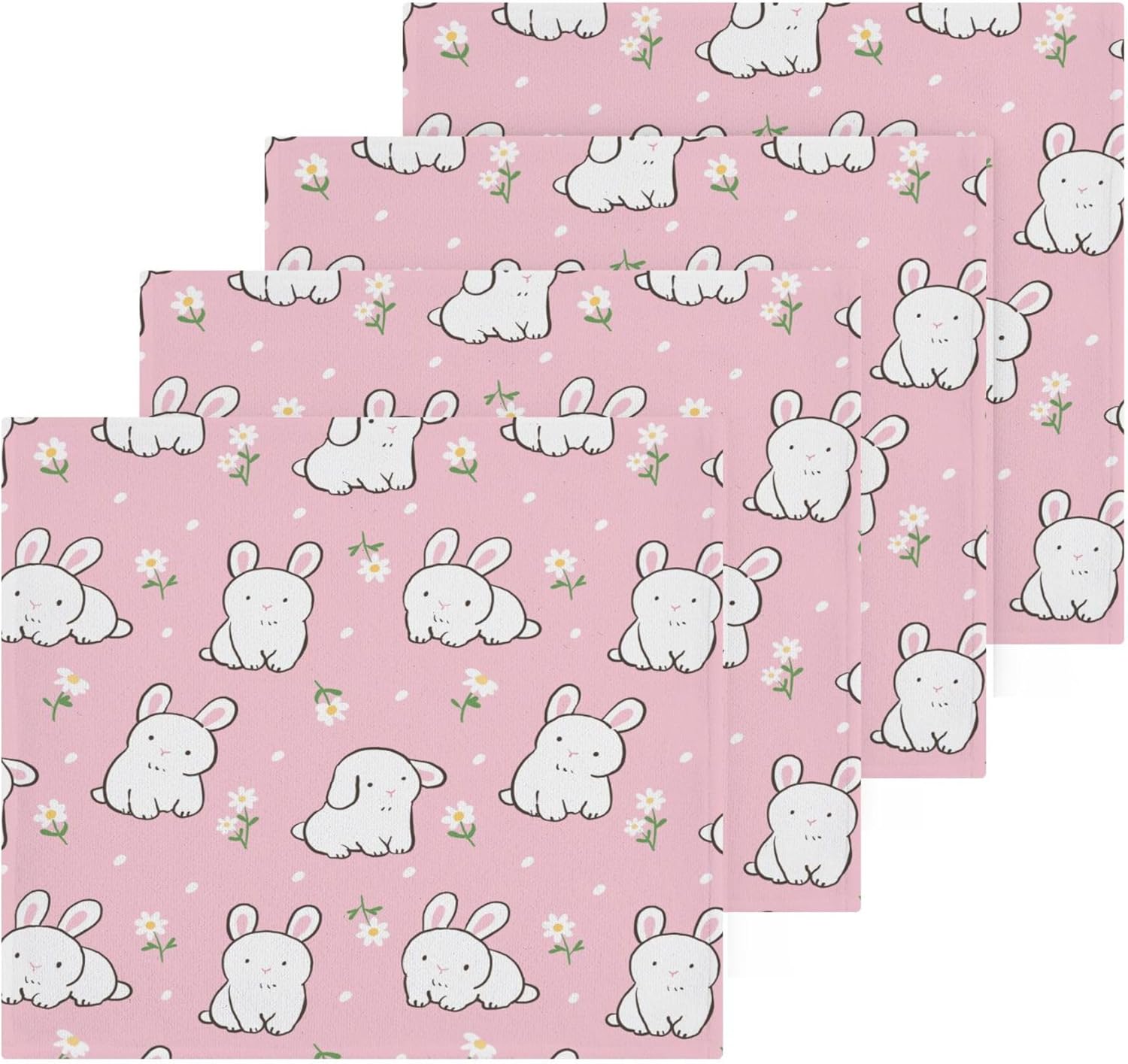 Xigua Cute Rabbit Washcloth Set
