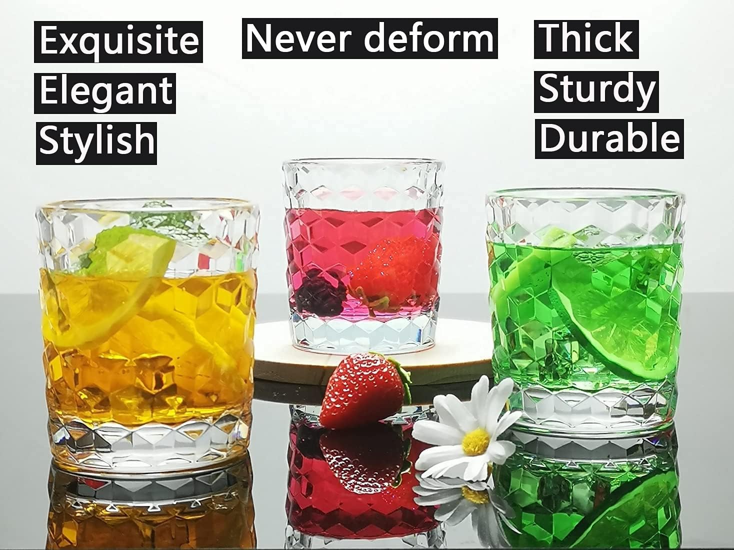 Tritan Shatterproof Glassware Set for Home Kitchen