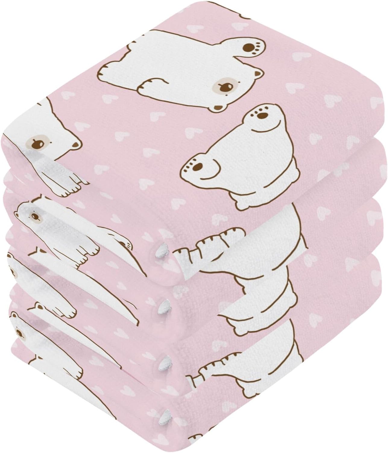 Perfect Multi-Purpose Cartoon Bear Washcloths Face Hand Body Multi-Pack