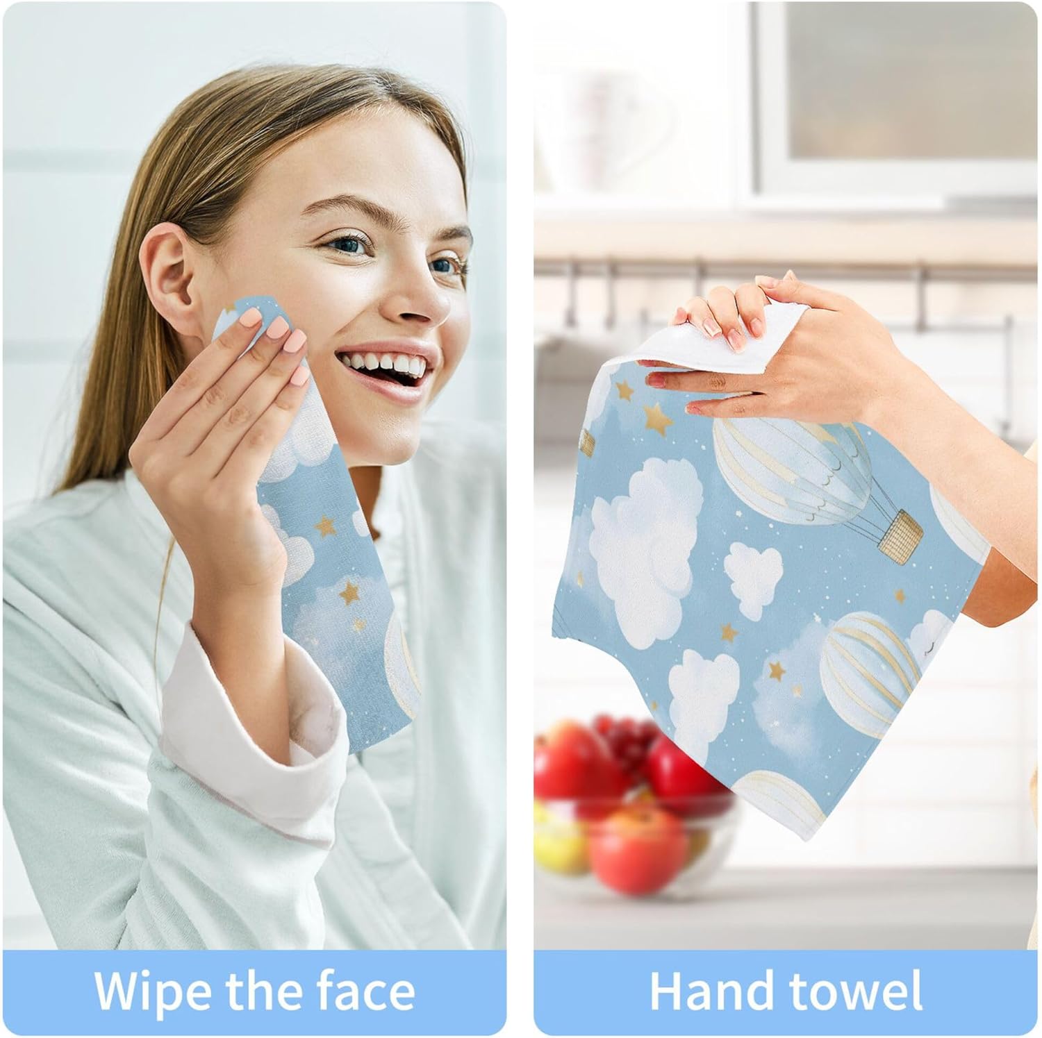 Hot Air Balloon Washcloths