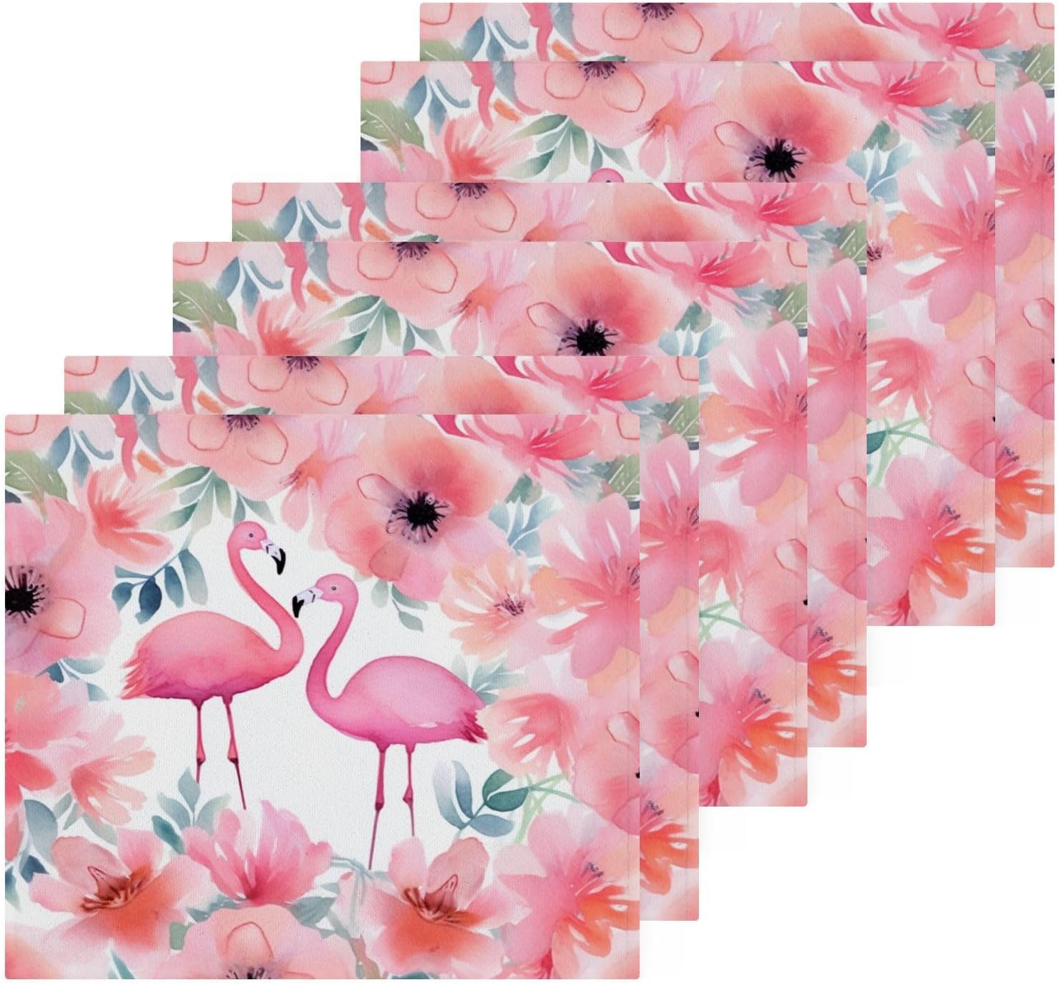 YETTASBIN Flamingo Washcloths 2 Pack Soft Cotton Baby Face Towels