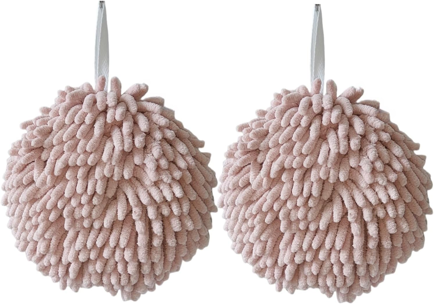 Chenille Hand Towel Set of 2 with Hanging Loops