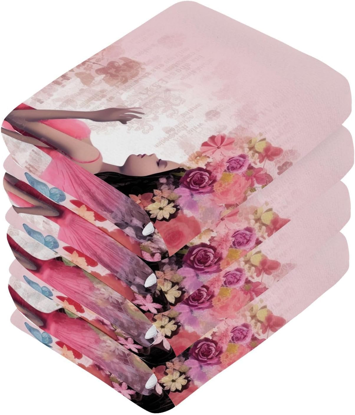 Yettasbin Soft Reusable Wash Cloths for Faces Hands 2-Pack