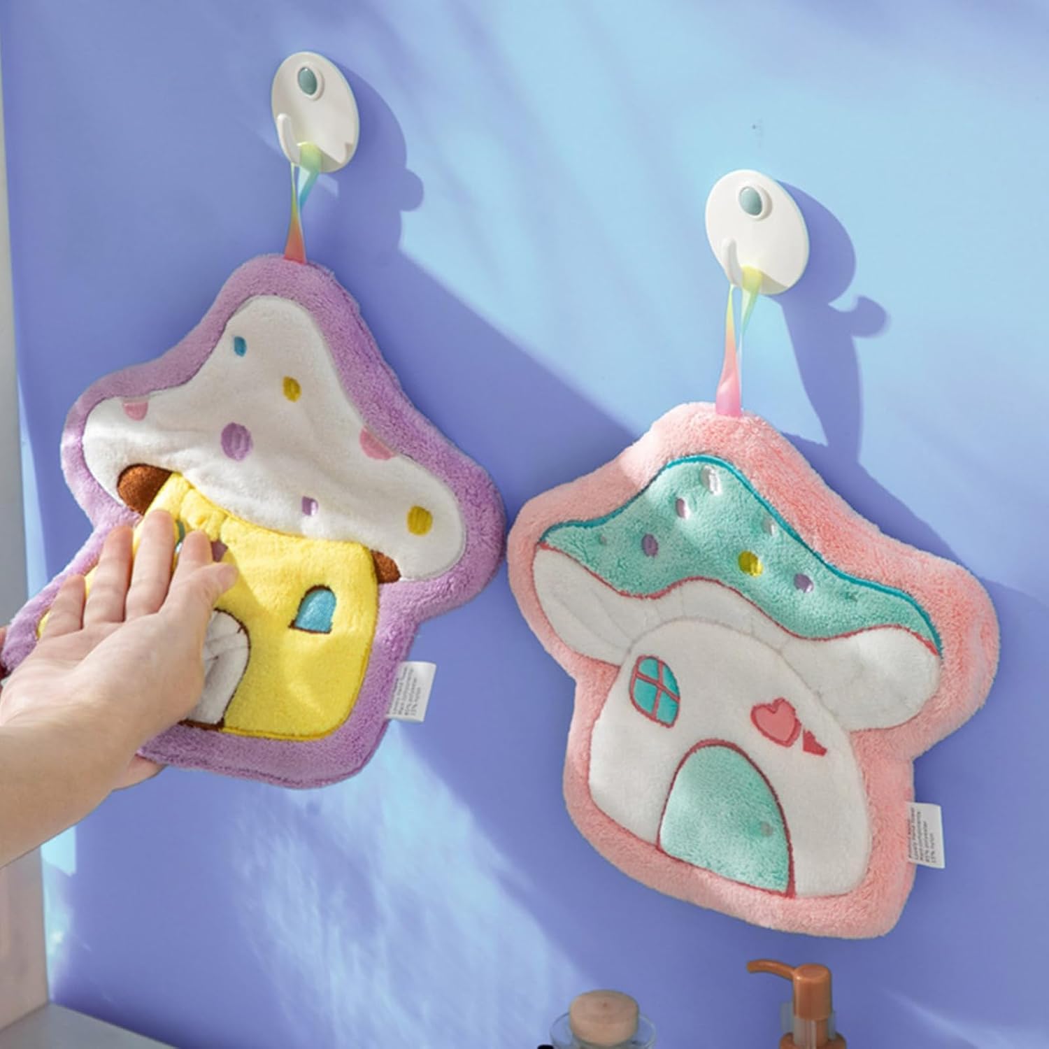 Cute Mushroom Kitchen Towel Absorbent Quick-Drying