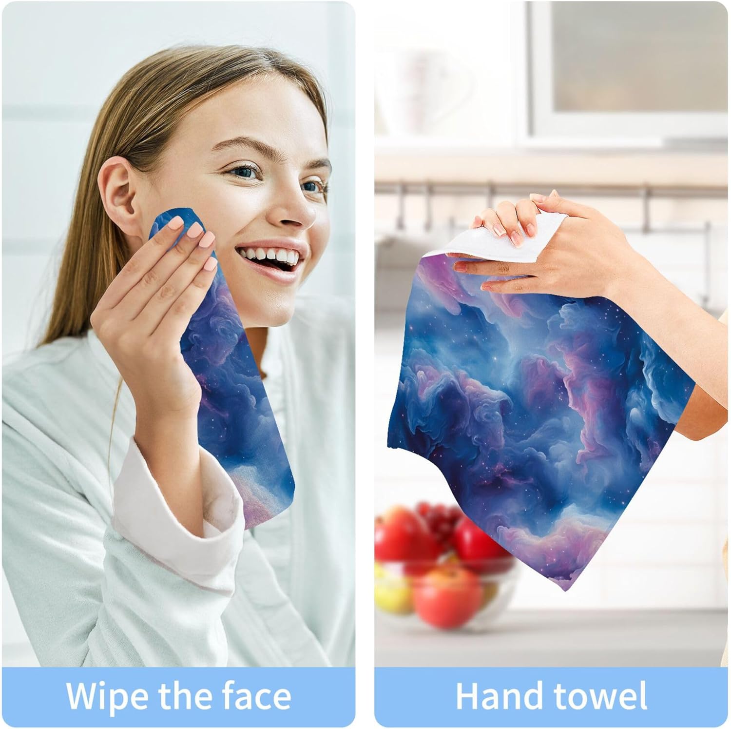 Vibrant Nebulae Washcloth Set