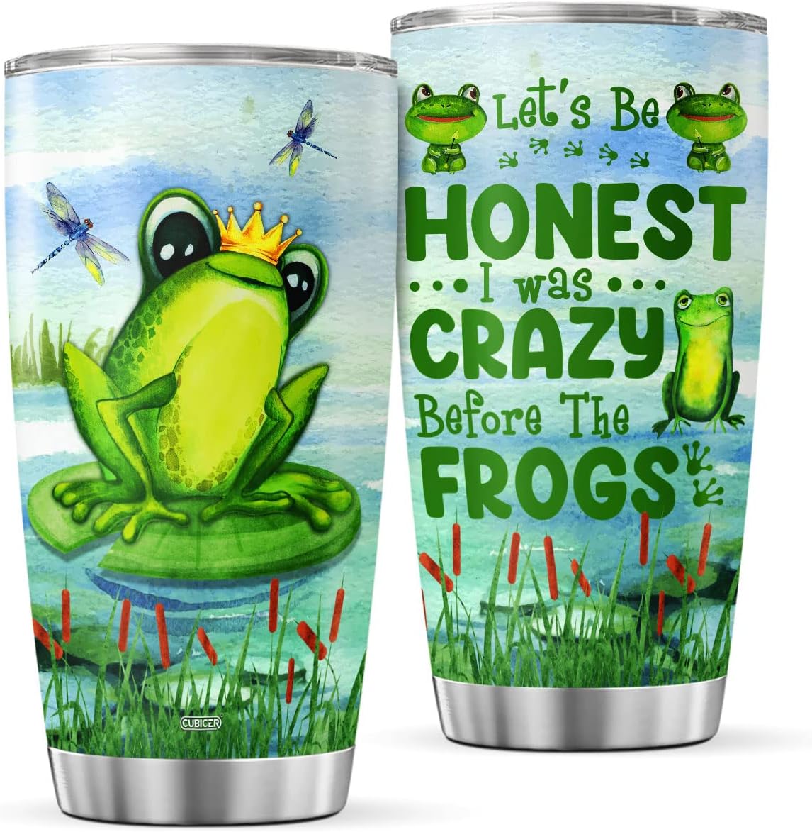 Frog Water Bottle for Girls