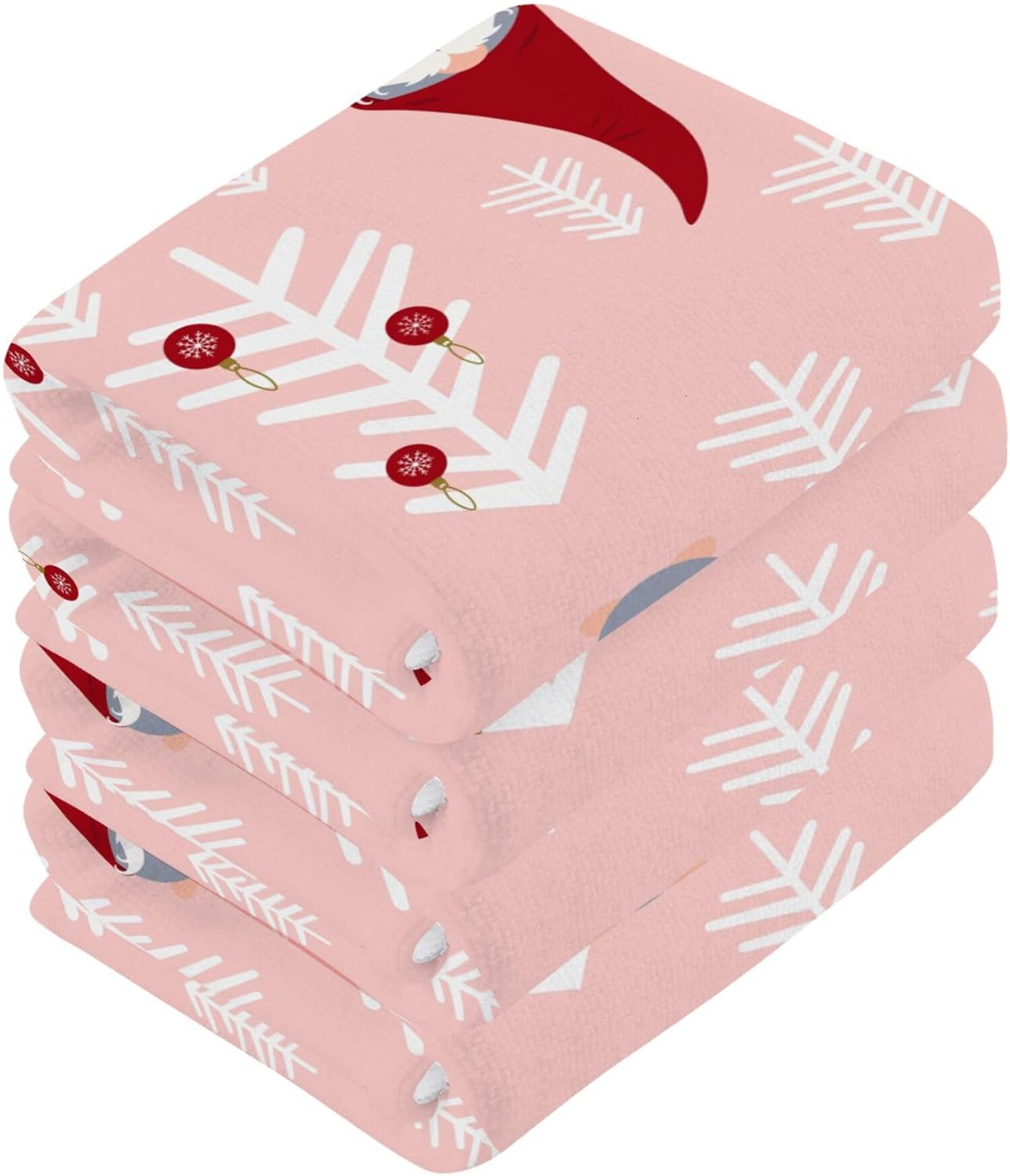 Xigua Christmas Gnomes Washcloths - Cheerful Durable
