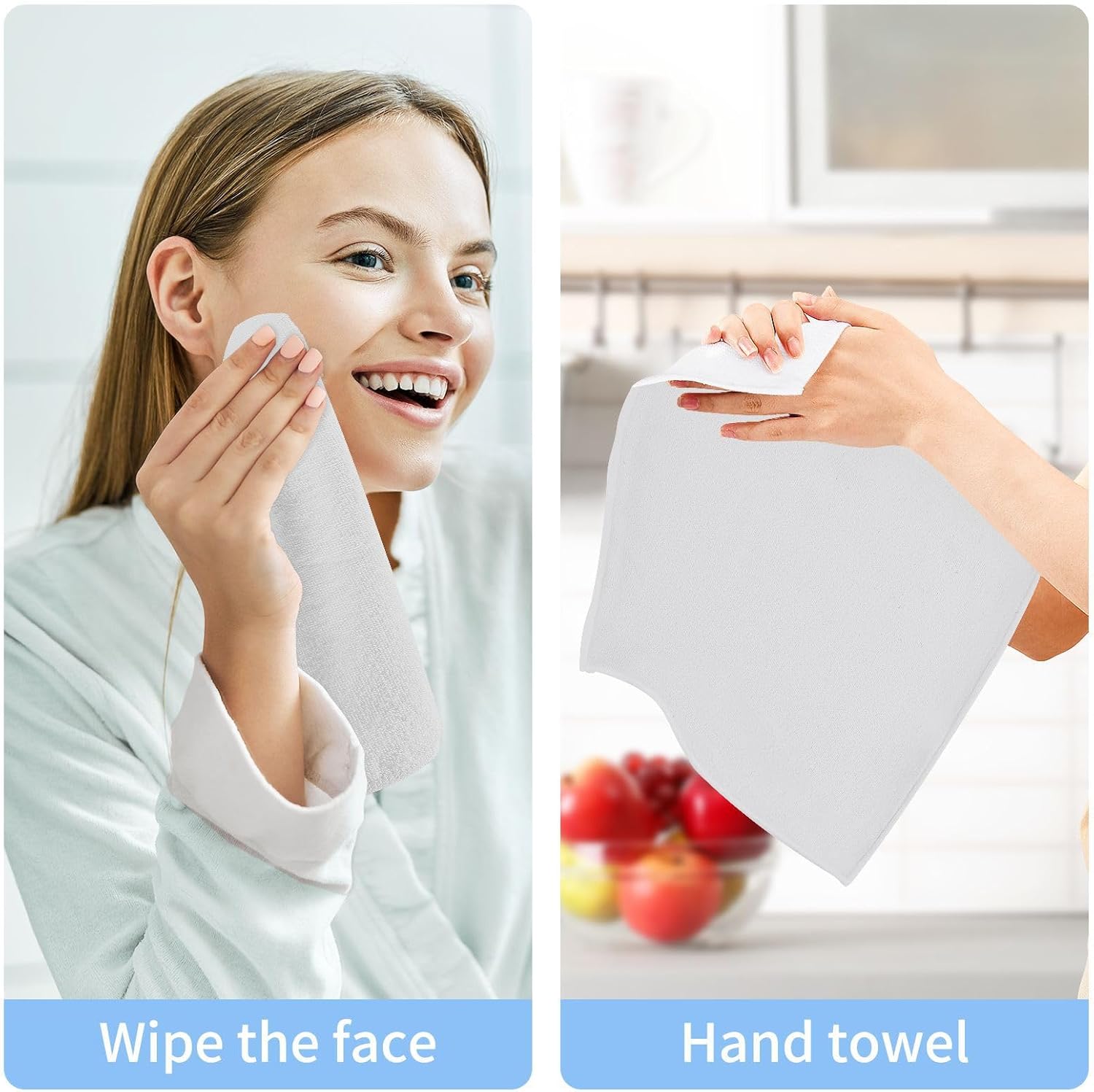 2PcsWhiteSmokewashcloths