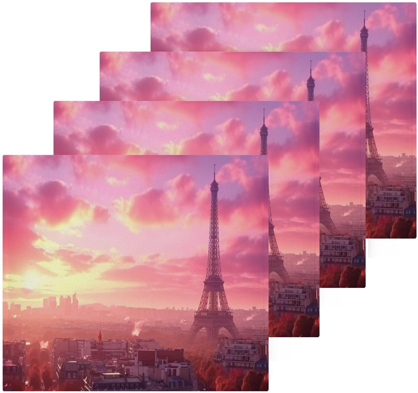 Eiffel Tower Washcloths 2 Pack