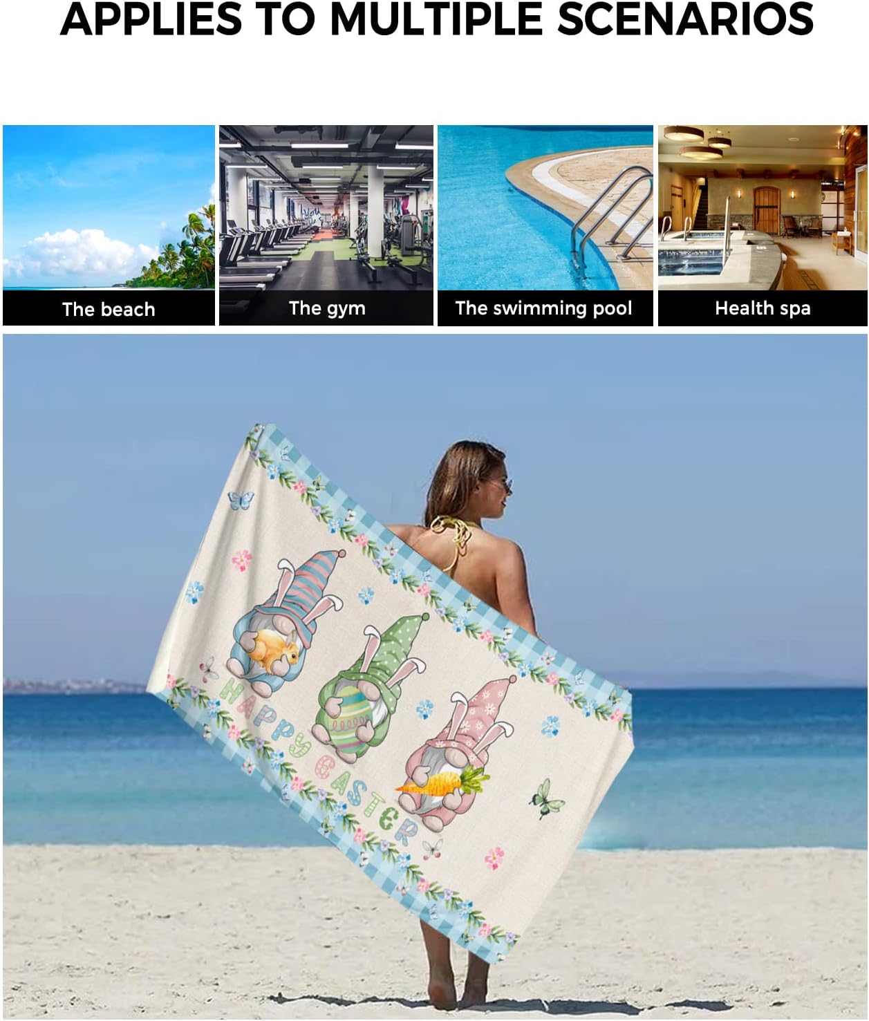 Luxury 3-Piece Bath Towels Set