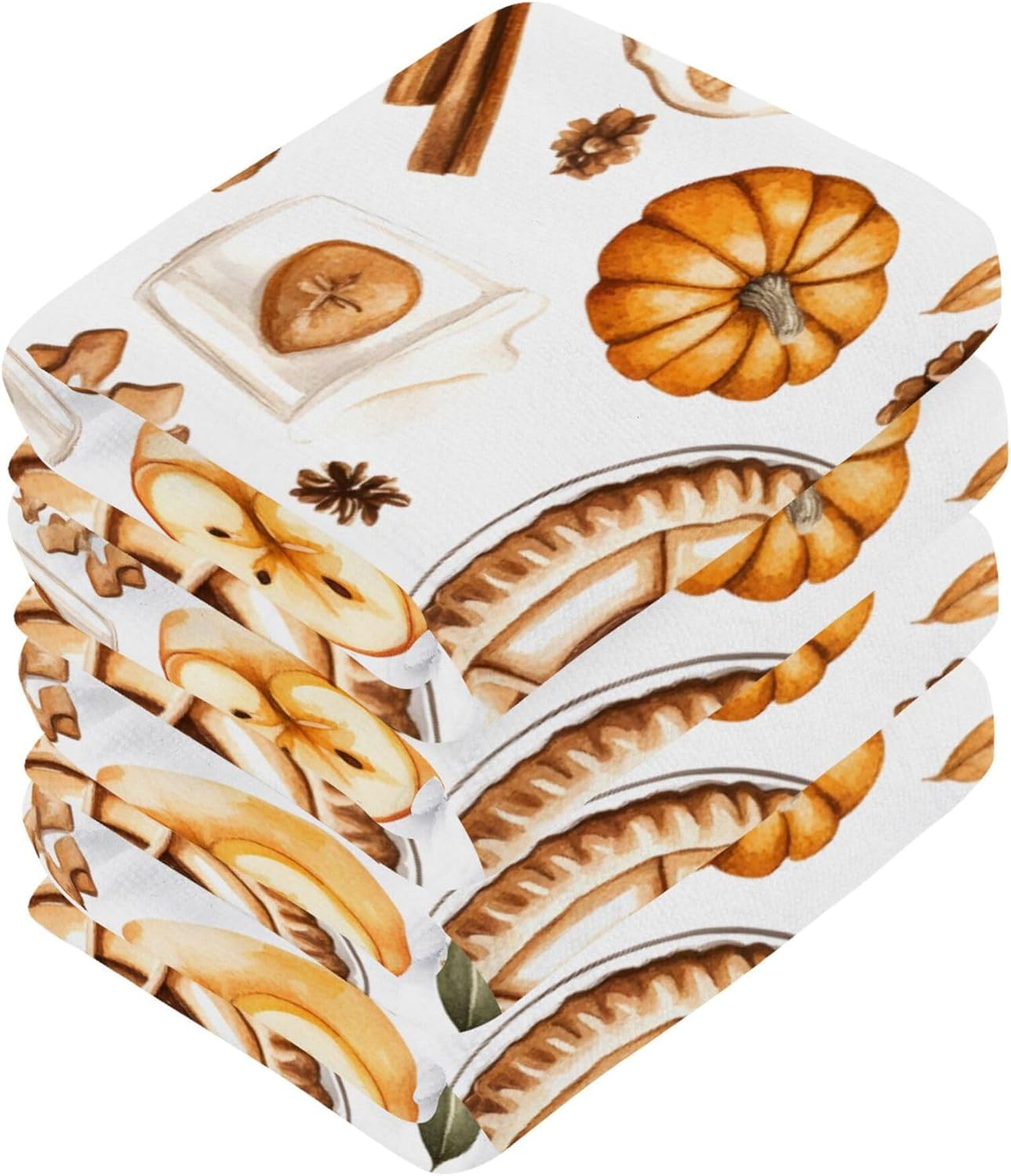 Xigua Autumn Elements Washcloths Set of 2 1