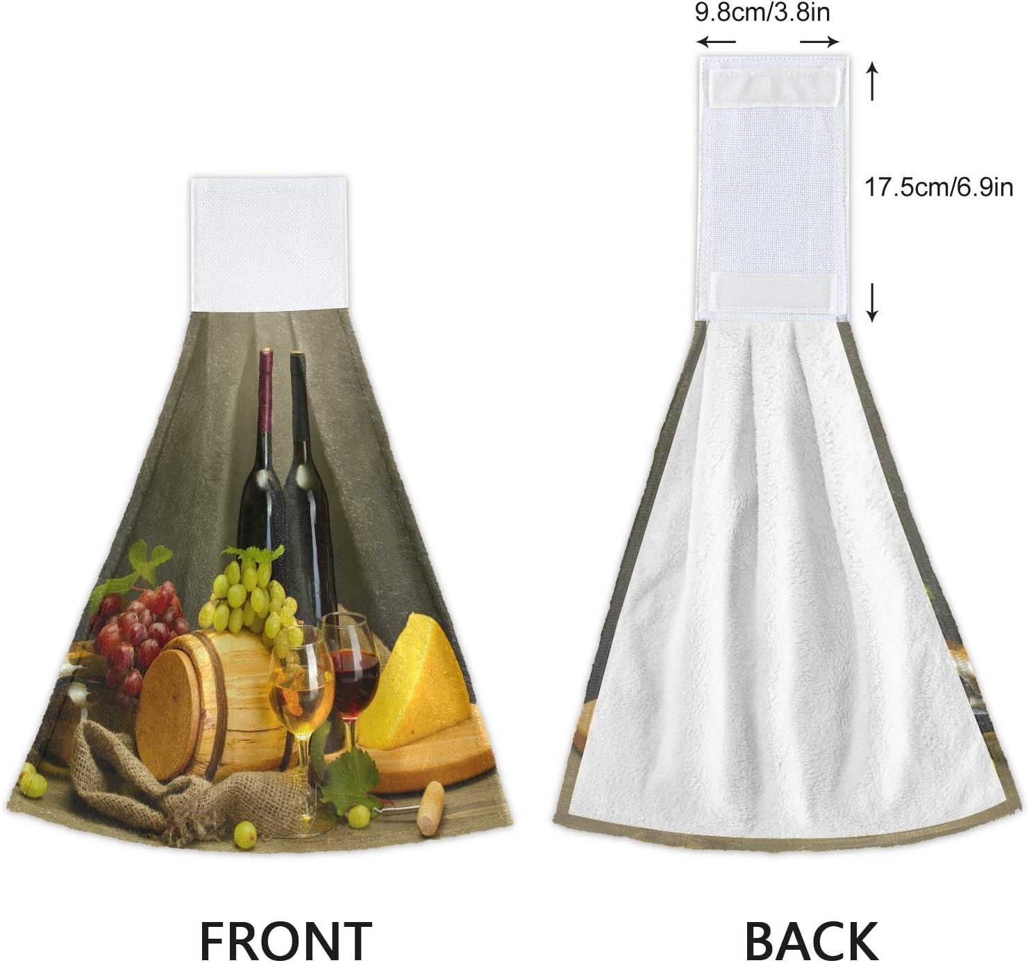 Thermal Wine Glass Hanging Towels Set of 2