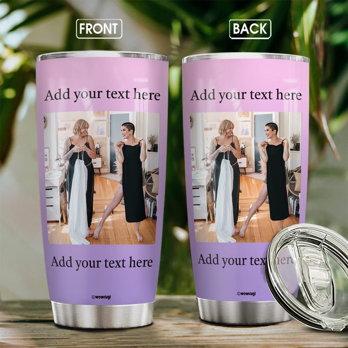 Personalized Double-Insulated Coffee Tumbler for Women