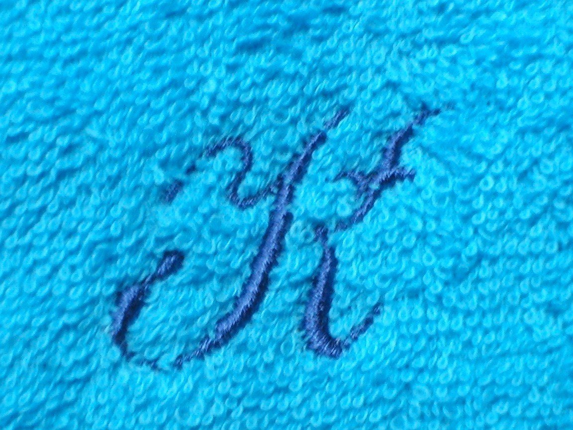 Self Suffie Elongated Washcloth with Custom Embroidery