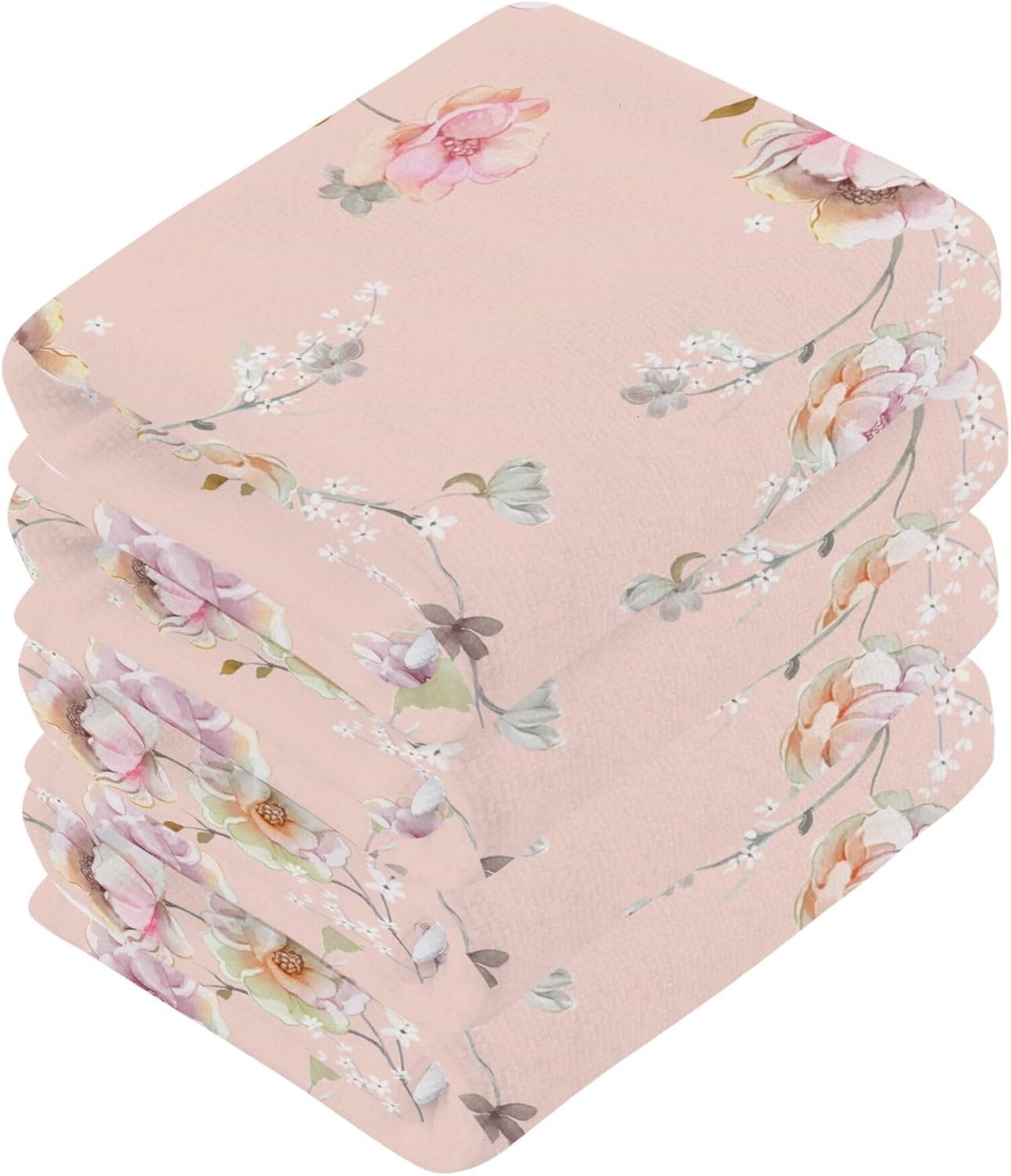 Xigua Beautiful Floral Washcloth Set