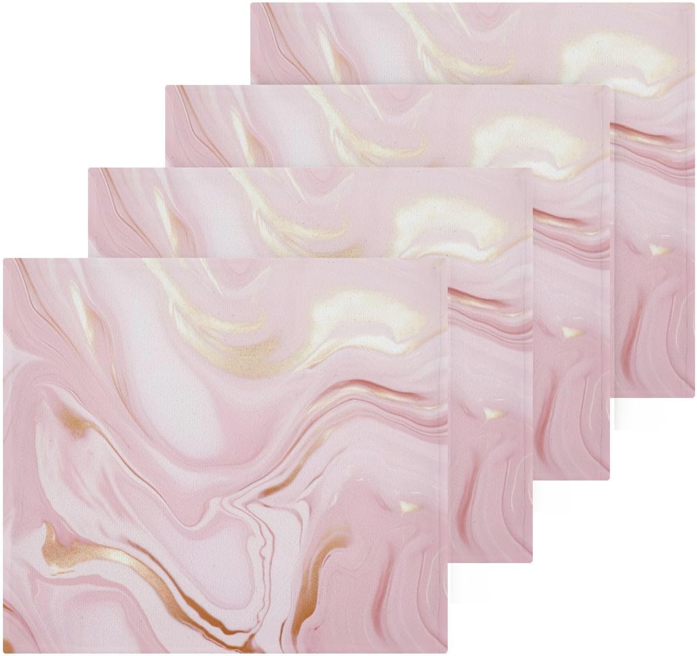 Rose Gold Marble Washcloth for Babies