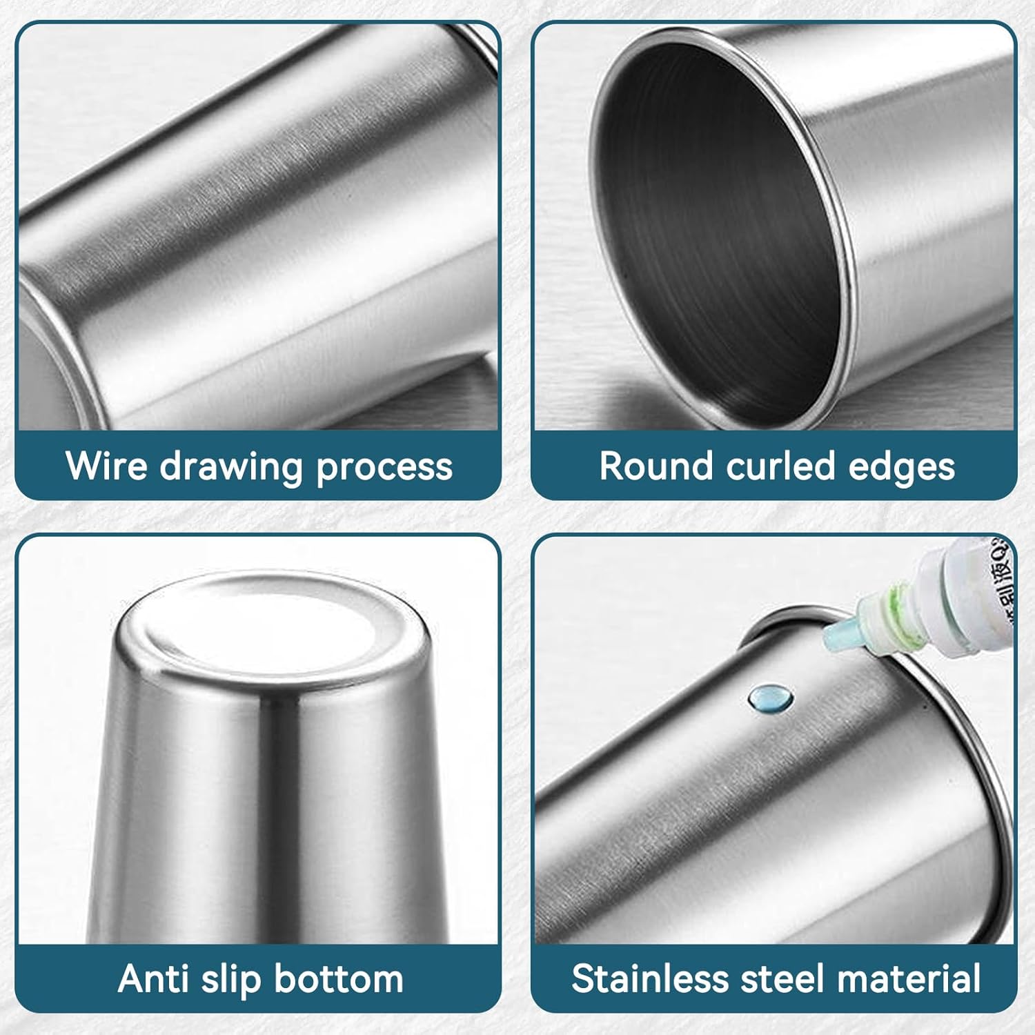 Sturdy 500ml Stainless Steel Juice Cup for Hot Cold Drinks