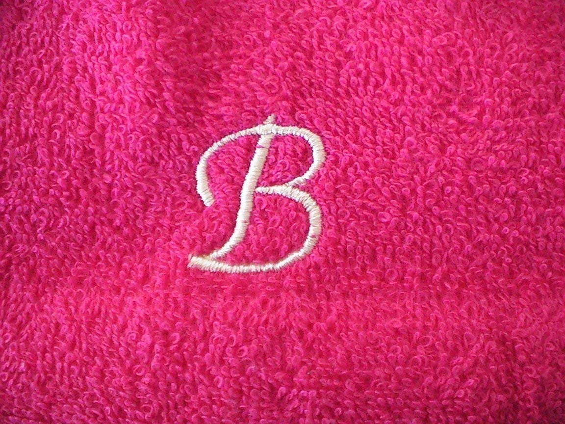 Self Suffie Elongated Washcloth with Custom Embroidery