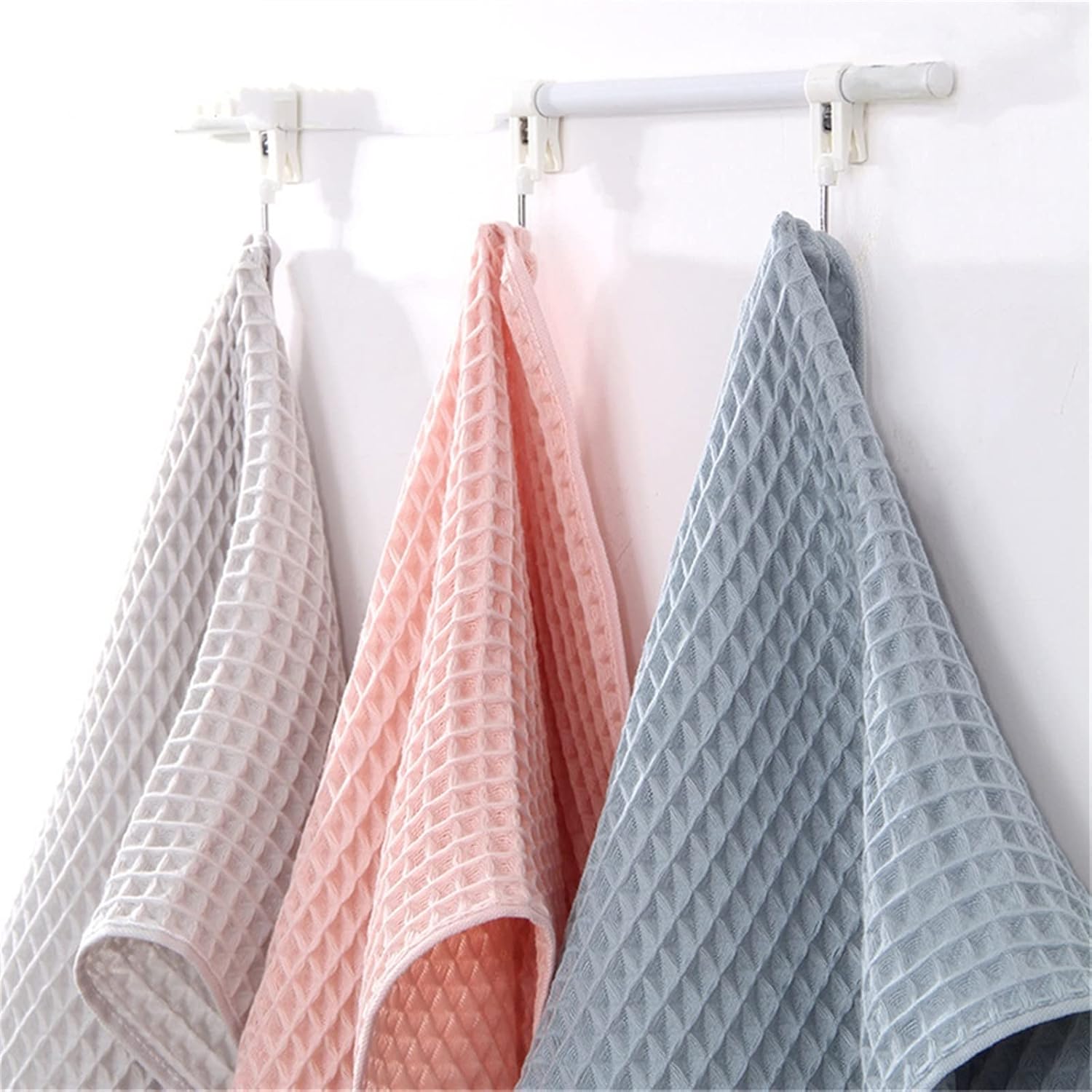 LLYLIKE Soft Cotton Bath Washcloth for Adults Durable Absorbent Grey