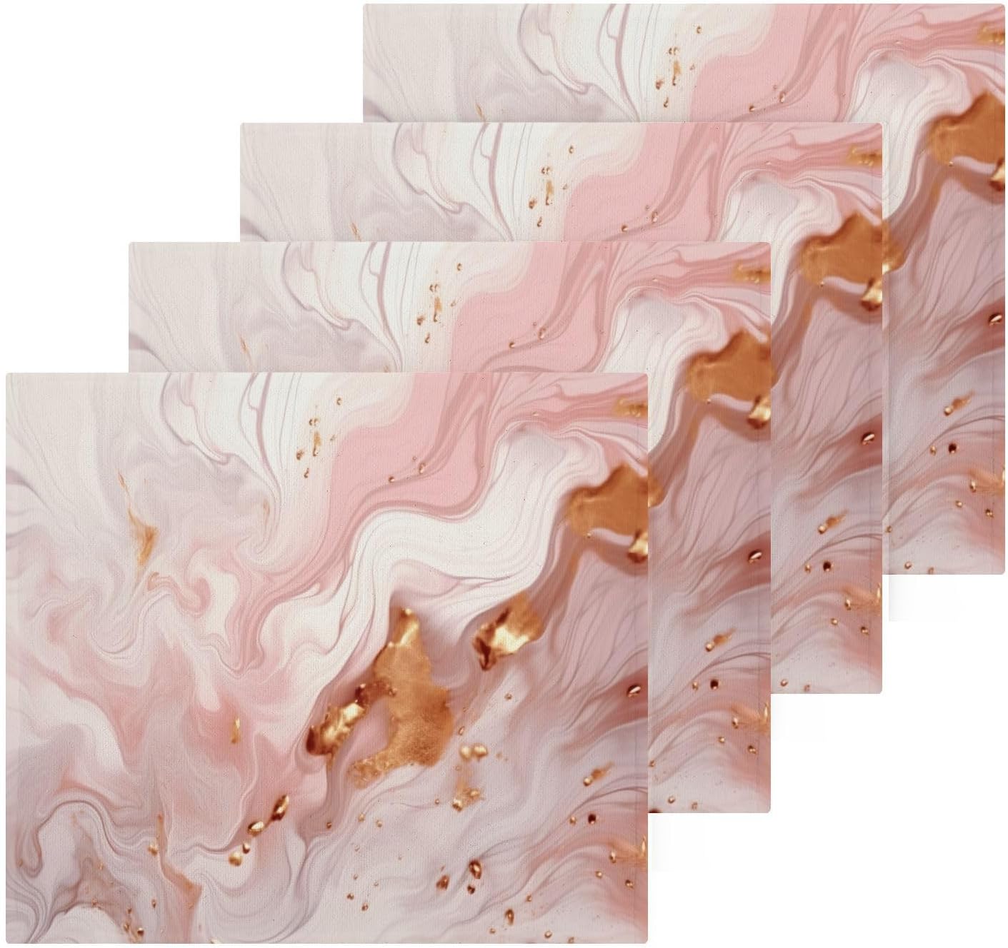 Yettastbin Pink Marble Washcloth 2 Pack